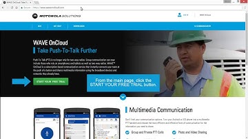 How To Set Up a WAVE OnCloud PTT Account