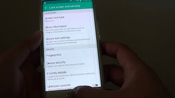 Samsung Galaxy S6 Edge: How to Set Lock Screen Password