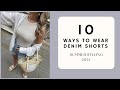 10 WAYS TO WEAR DENIM SHORTS| SUMMER STYLING 2021| Katie Peake