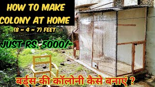 How to make colony for budgies || बजरी तोते के लिए कॉलोनी कैसे बनाये || UB ||