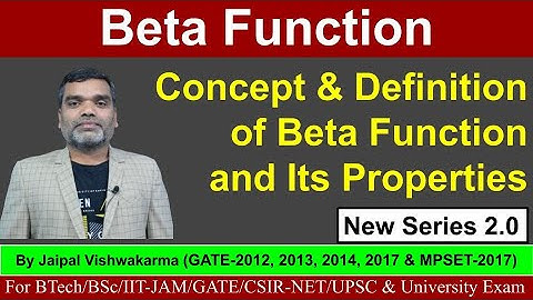 Beta Function: Concept & Definition of Beta Function and Its Properties II @IntegralCalculus @GATE