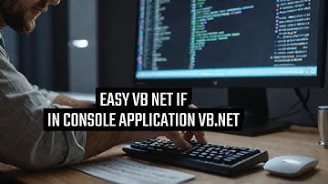 If Statement in Console Application in VB Net | If in Visual Basic Net