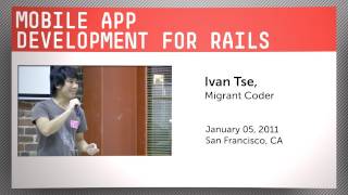 Mobile App Development for Rails