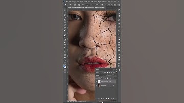 Realistic Cracked Face Effect in photoshop 🤯🤯 #shorts #tips #trending #photoshop #tutorial #viral
