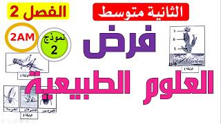 فرض مقترح في العلوم الطبيعية للفصل الثاني للسنة الثانية متوسط