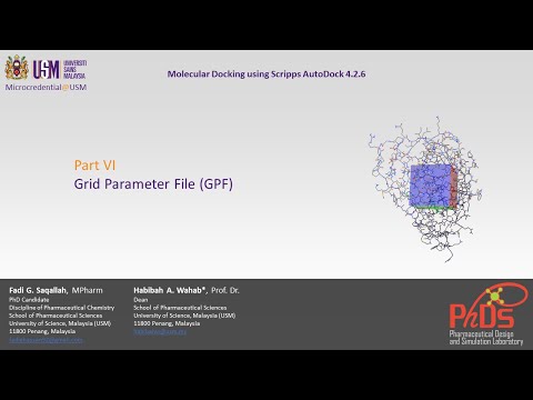 Molecular Docking using AutoDock 4.2.6 | Part 6: Grid Parameter File (GPF)