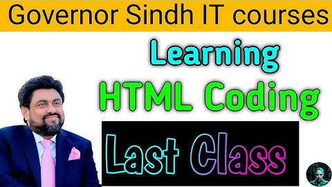 Learning Html coding last class #governorsindh #viral #trending #ai #aiplanet #web3.0 #itcourses