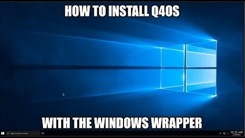 Q4OS - How to Install the Windows Wrappers (Quick and Dirty)