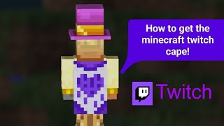 How to get the Minecraft Twitch Cape [Purple Heart Cape] Minecraft 15 year anniversary!