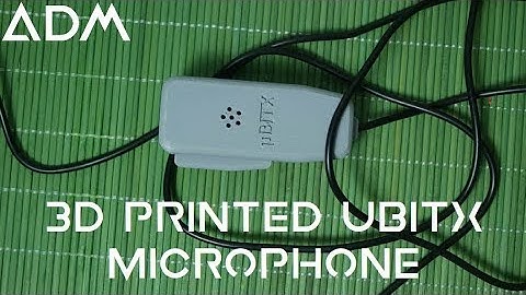3D Printed uBITX Microphone