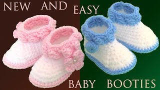 Zapatos a Crochet para bebes niñas y niños fáciles hacer tejido tallermanualperu - YouTube