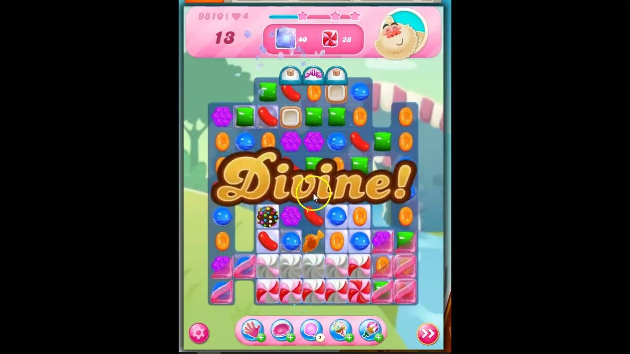 Candy Crush Saga Level 9810 No Boosters