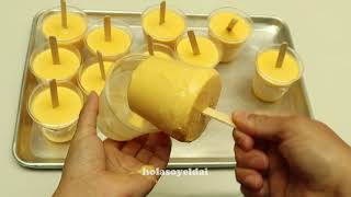 CÓMO HACER PALETAS DE 🥭 MANGO - ¡PALETAS DE MANGO BIEN CREMOSITAS!