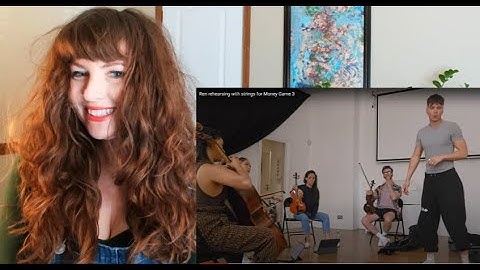 Ren rehearsing with strings for Money Game 3- Reaction