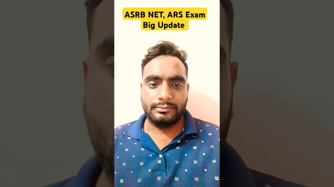 ASRB NET, ARS exam big Update 