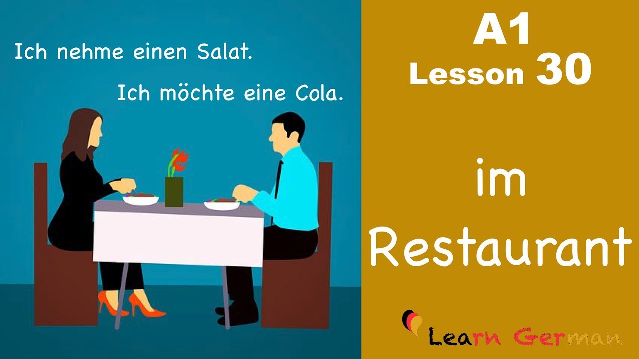 Learn German Ordering in a Restaurant das Restaurant German for