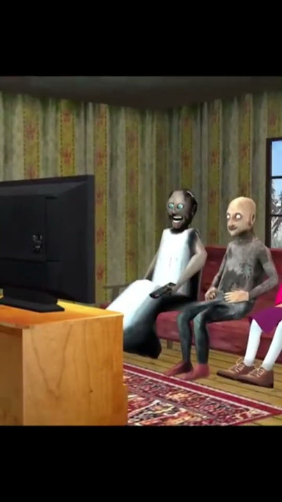 Pou came out from the tv 🤯 #granny #trolledit #edit #treanding #shortsfeed #shorts