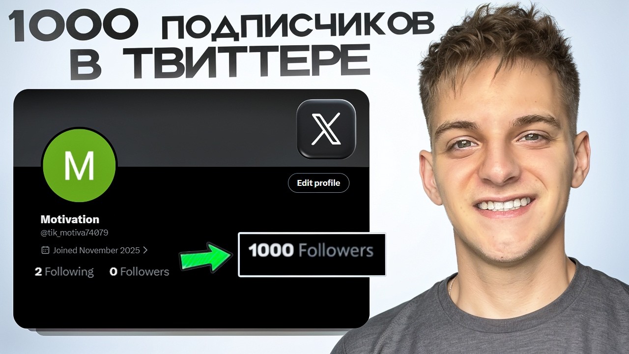 КАК НАБРАТЬ ПЕРВУЮ 1000 ПОДПИСЧИКОВ В TWITTER?