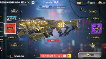 Opening the most awaited Mythic Switchblade Lucky Draw Fuschian Nights & Maxing to Level 5 in CODM😍