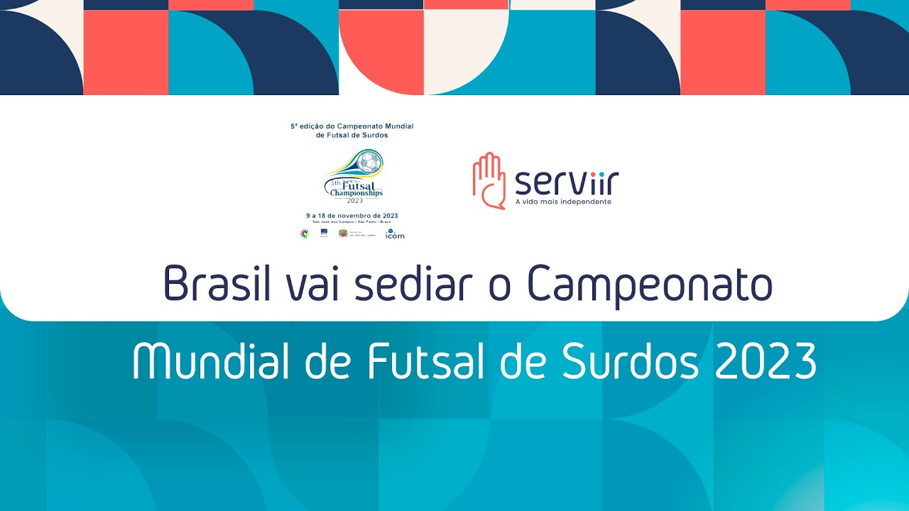 CBDS - Confira a tabela de jogos do 5º Mundial de Futsal de Surdos