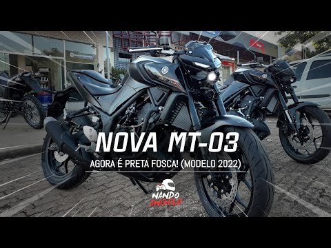 NOVA MT-03 2022 // AGORA É PRETA FOSCA ⚫🙀