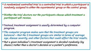 Randomized Control Trial / Overview