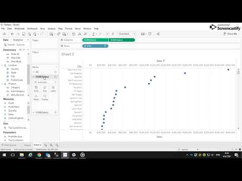 Tableau - Intermediate: Lollipop graph