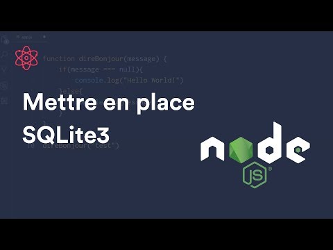 Comment mettre en place une base de données SQLite ? Node.js