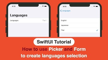 How to use Picker and Form to create languages selection - Swift 5 in Xcode | SwiftUI Tutorial