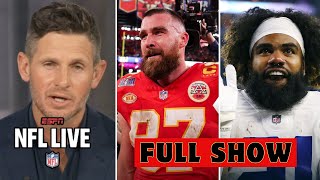 FULL NFL LIVE | Cowboys bring back Zeke Elliott, Kelce, Chiefs agree to 2-year contract & NFL Draft