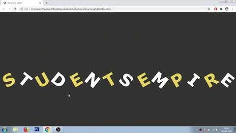 Bouncing Text Animation in CSS - Pure CSS Animation Effects