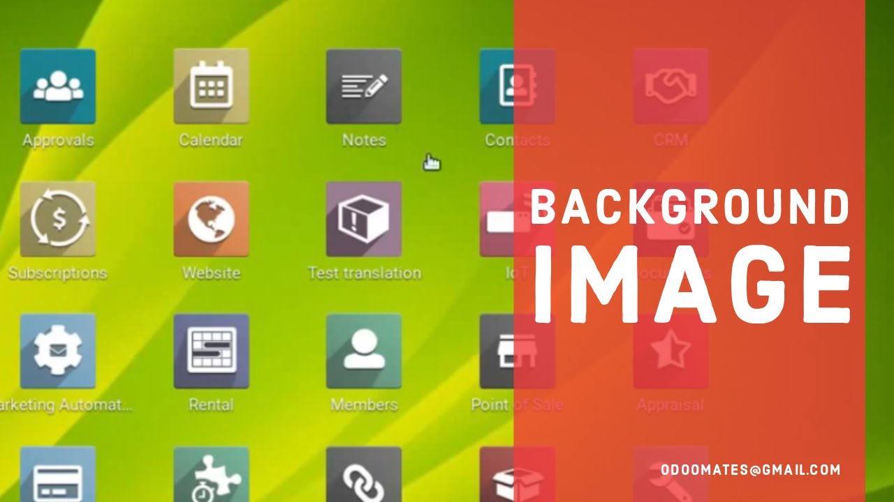 How To Change Background Image in Odoo - YouTube