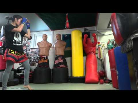 15 min of High Front Kick - Female Muay Thai