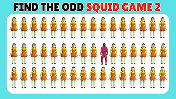 Find the Odd One Out | Easy, Medium, Hard levels | Squid Game 2 🦑🎮