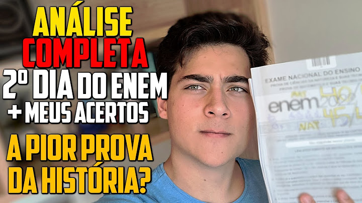 MINHA ANÁLISE COMPLETA E SINCERA DO 2º DIA DO ENEM 2022