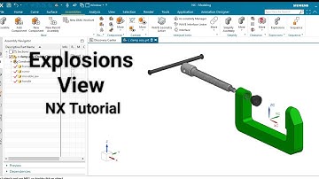 Siemens NX Explosion View Tutorials #cad