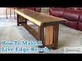 How To Make A Live Edge Bench