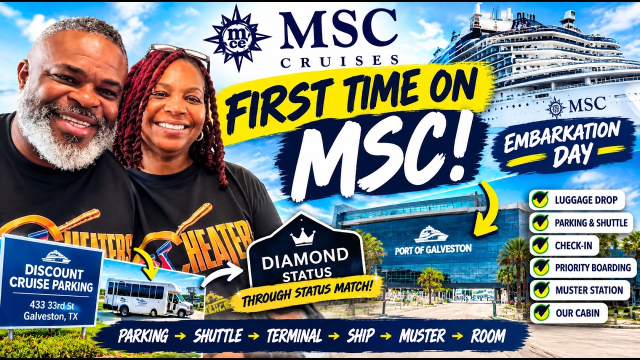 FIRST TIME on MSC Seascape! 🚢 Embarkation Day in Galveston