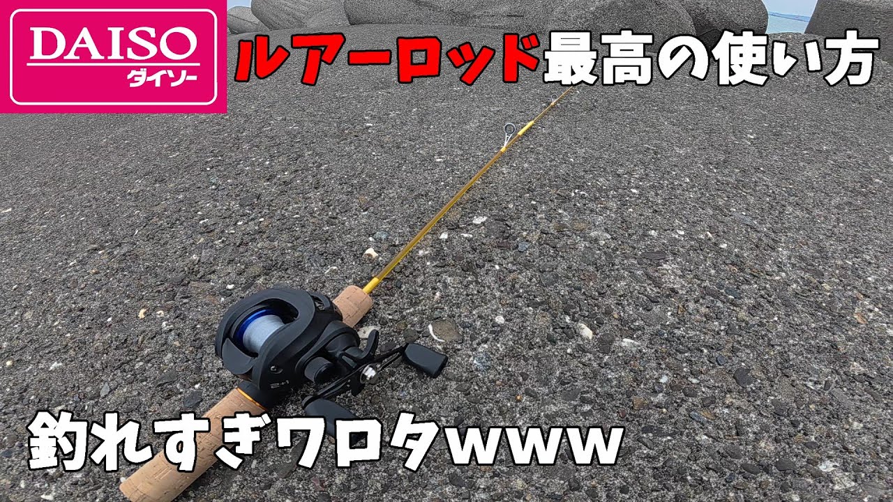 【コスパマジ最強】ダイソールアーロッドとベイトリールで釣りまくってきました。【EcoFlow DELTA3】