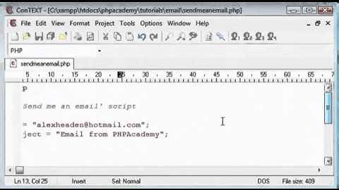 Sending Email in PHP Tutorial - Part 1 [English]