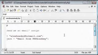 Sending Email in PHP Tutorial - Part 1 [English]