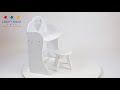 Children's White Wooden Dressing Table & Stool Children's White Wooden Dressing Table & Stool