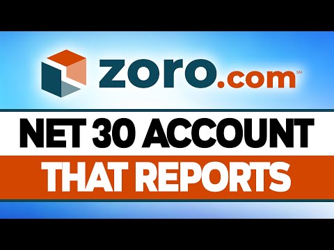 Net 30 Vendor Account That Reports To Dun & Bradstreet - Zoro.com