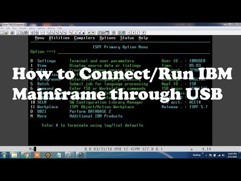 How to Connect/Run  IBM mainframe through Pendrive