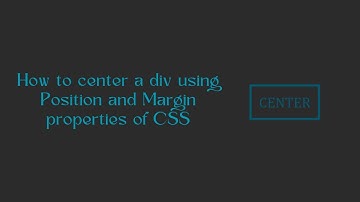 How to center a div using Position and Margin properties of CSS #javascript #frontend #animation