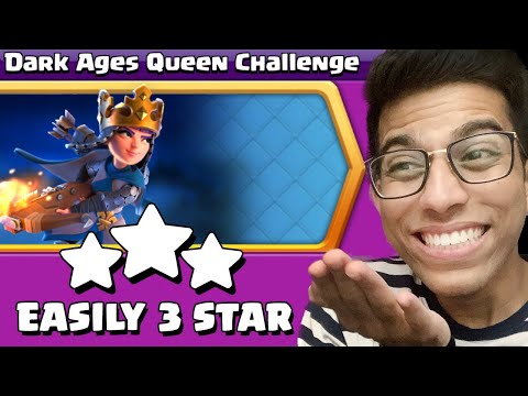 easiest way to 3 star DARK AGES QUEEN challenge (Clash of Clans)