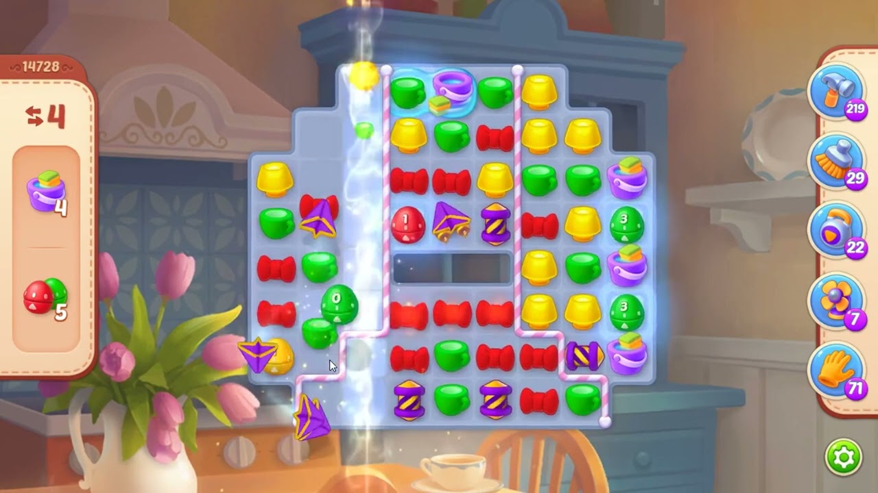 Homescapes Level 14728 - NO BOOSTERS 🏠 | SKILLGAMING ✔️