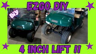 EZGO Golf Cart Build 4 in Lift Kit #diy #trending #ezgo