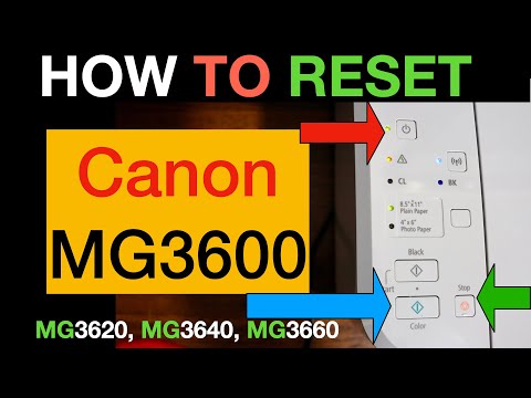 video Reset Máy In Canon G3600