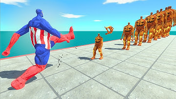 Avengers Team Evolution vs 10 Levels of Pumpkin Colossal Titan – ARBS Size Comparison